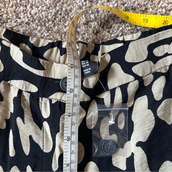 Sincerely Jules Wide Leg High Rise Trousers Black and Gold Womens Sz Medium NWOT - Picture 5 of 7